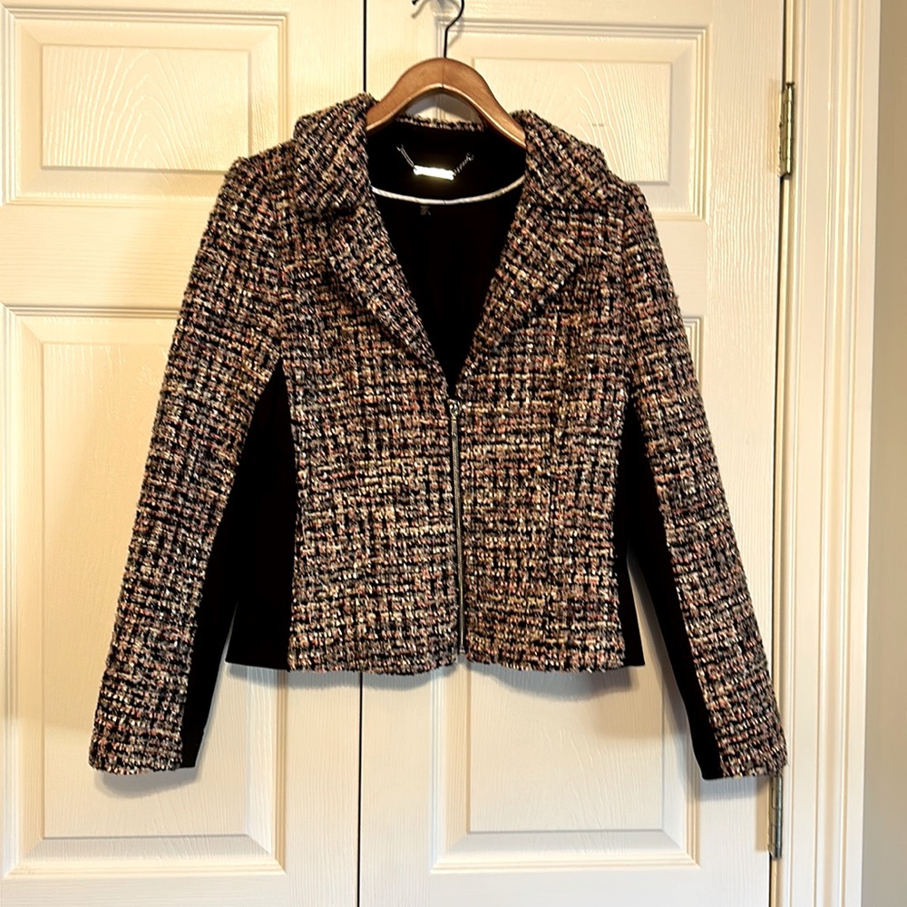 WHITE HOUSE BLACK MARKET zip jacket.  Beautiful!  Size 8 NWOT.